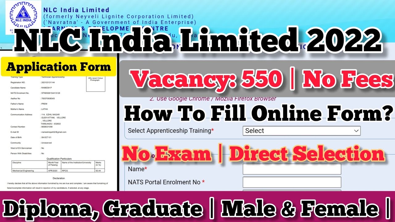 NLC Apprentice Recruitment 2022 Apply online Video Tamil