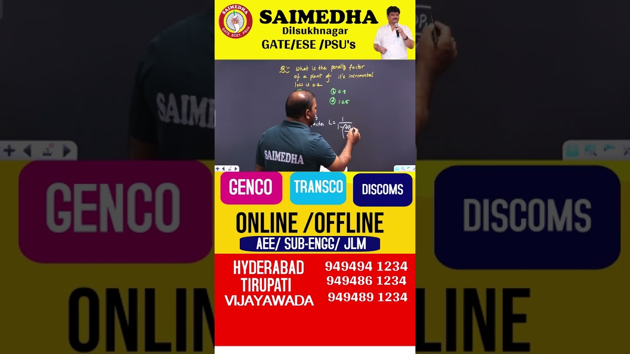 Andhra Pradesh GENCO / TRANSCO / DISCOMs PREVIOUS QUESTIONS |SAIMEDHA