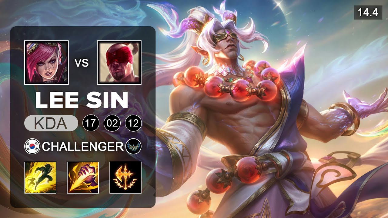 Lee Sin vs Vi Jungle - KR Challenger - Patch 14.4 Season 14