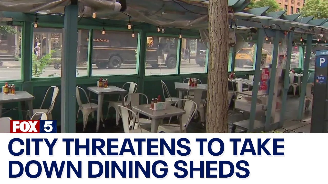 City threatens to take down outdoor dining sheds