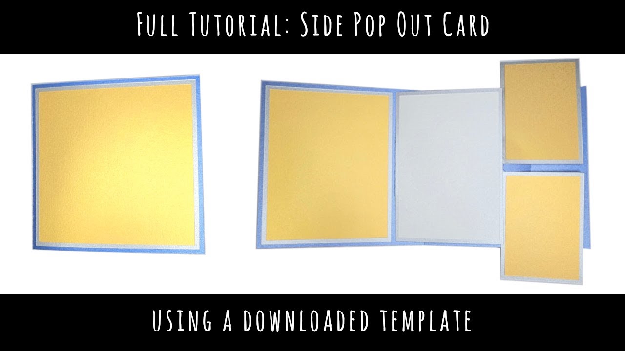 Side Pop Out Card | SVG Template | Assembly
