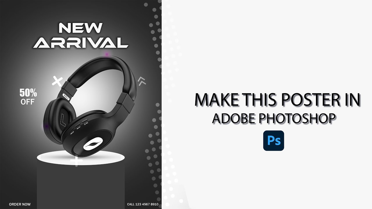 How to Design a Headphone Product Poster in Photoshop