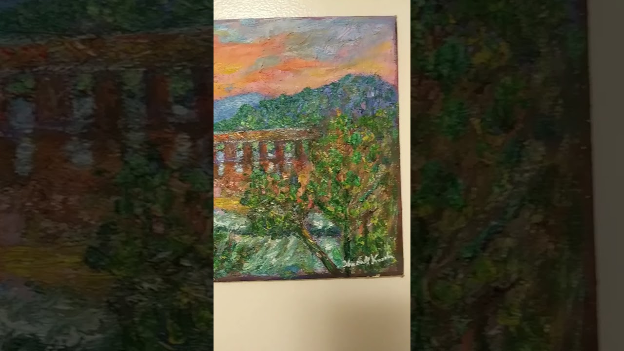 Sunset on the New River by Award Winning Artist Kendall F. Kessler 