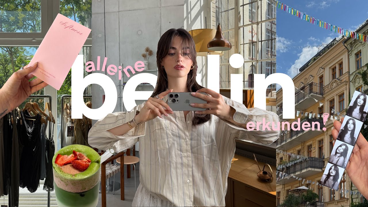 Alleine Berlin erkunden🤍schöne Orte, die besten Cafés & Vintage-Shops☕️