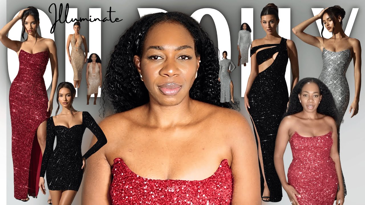 *GUYSSS!! 😭🥴* OH POLLY ILLUMINATE COLLECTION REVIEW | OH POLLY EMBELLISHED DRESS HAUL