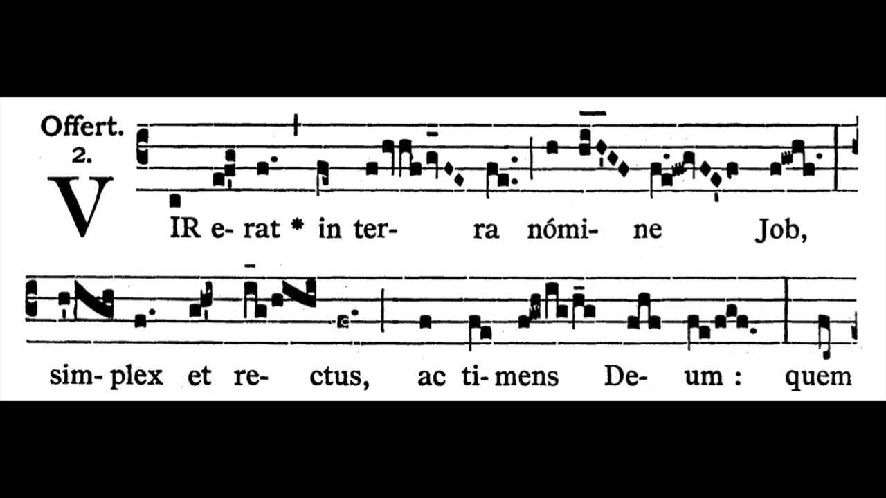 21st Sunday after Pentecost Offertory: Vir Erat (solfeggio!) do clef = fa clef version