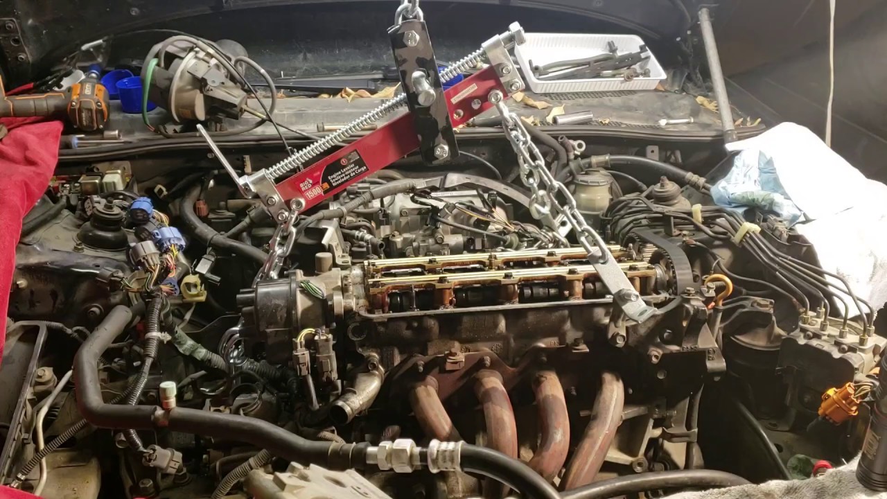 Chain points Engine removal, Honda prelude  h22a4