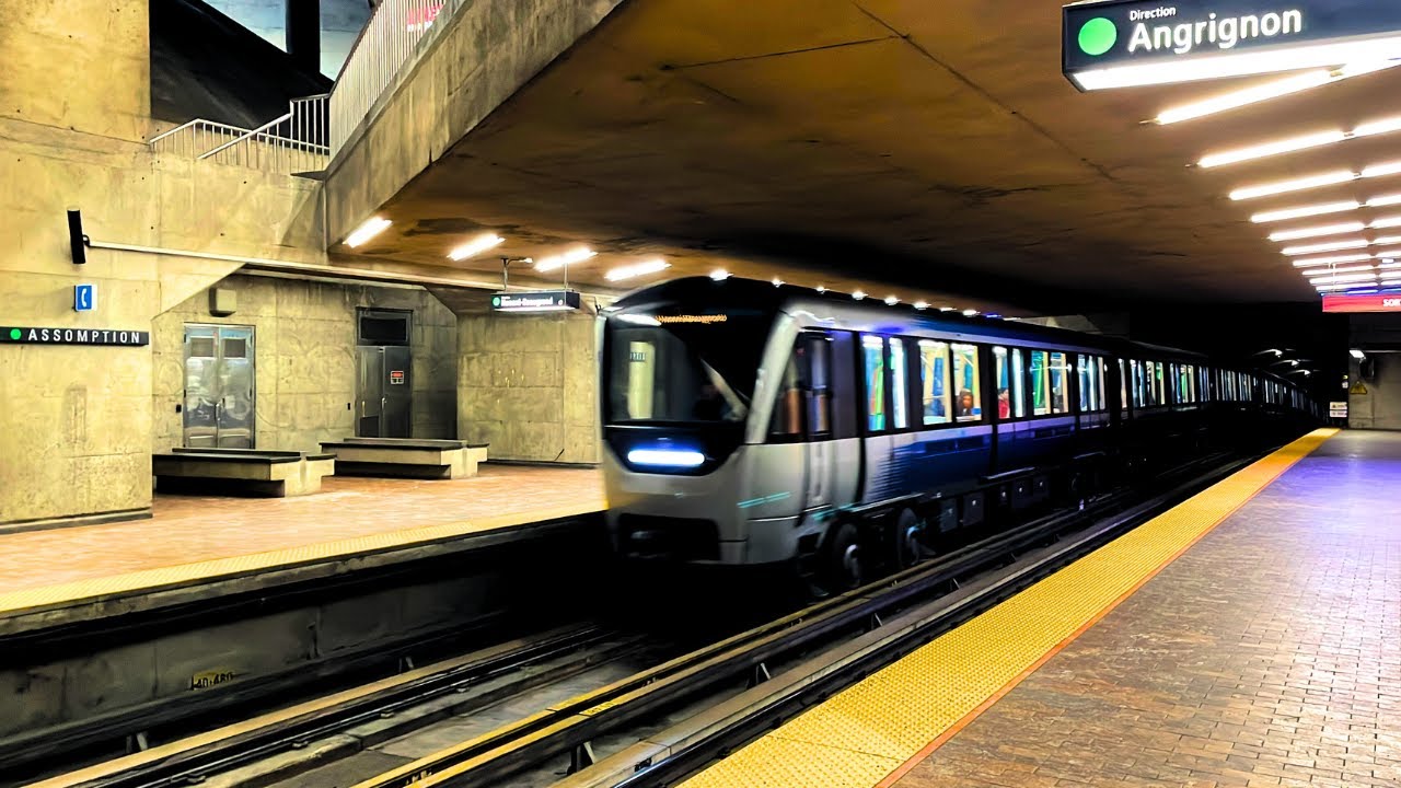 [Montreal metro] Ride from Assomption to Villa-Maria including outside views 🟢🟠