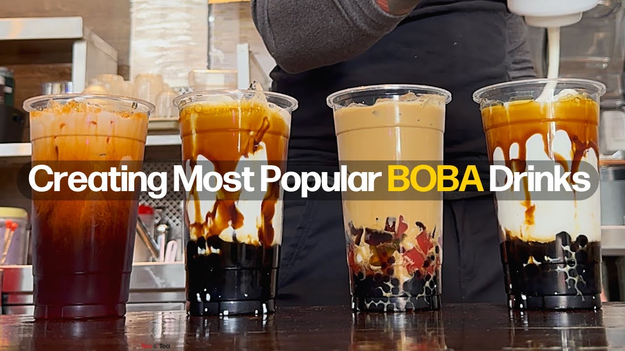 10 Minutes of Pure BOBA Bliss | Satisfying Boba Café Vlog 
