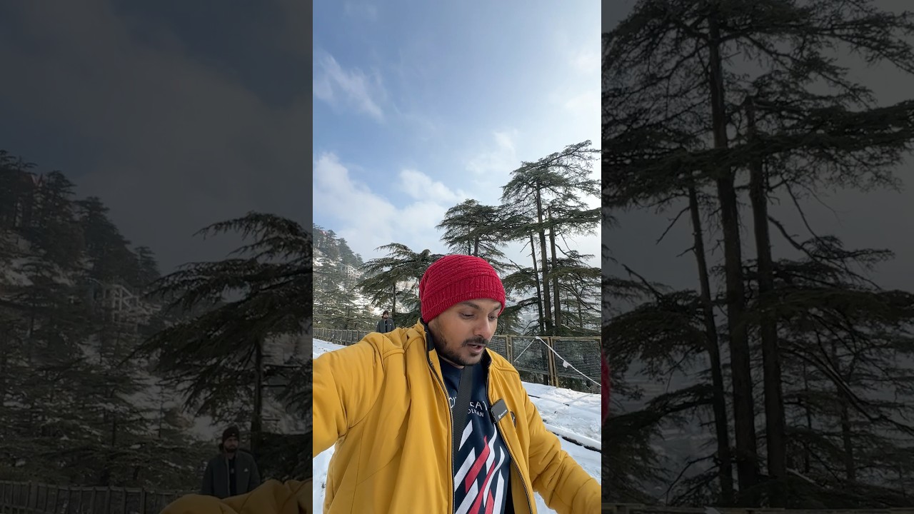 Shimla snowfall ka maza toy train se double ho gaya… wait wait nahi karta 