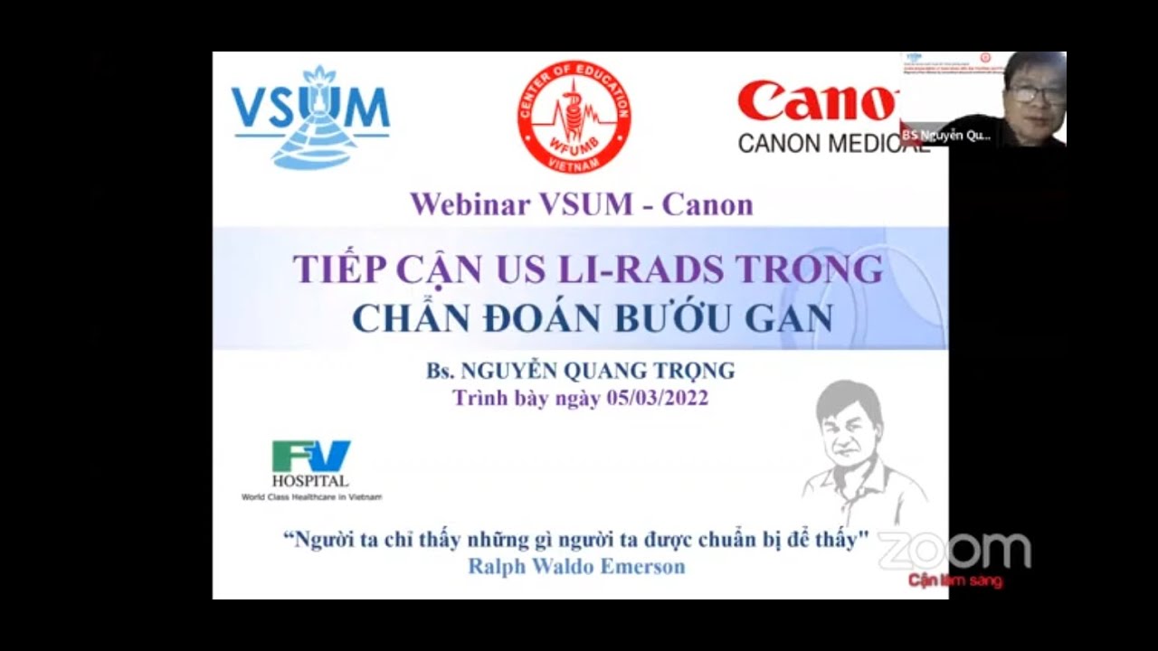TIẾP CẬN US LI-RADS TRONG CHẨN ĐOÁN BƯỚU GAN | Bs. NGUYỄN QUANG TRỌNG