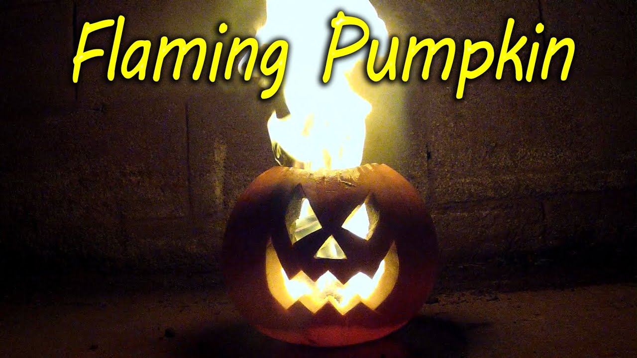 How to Make a Flaming Pumpkin - Halloween Jack o Lantern