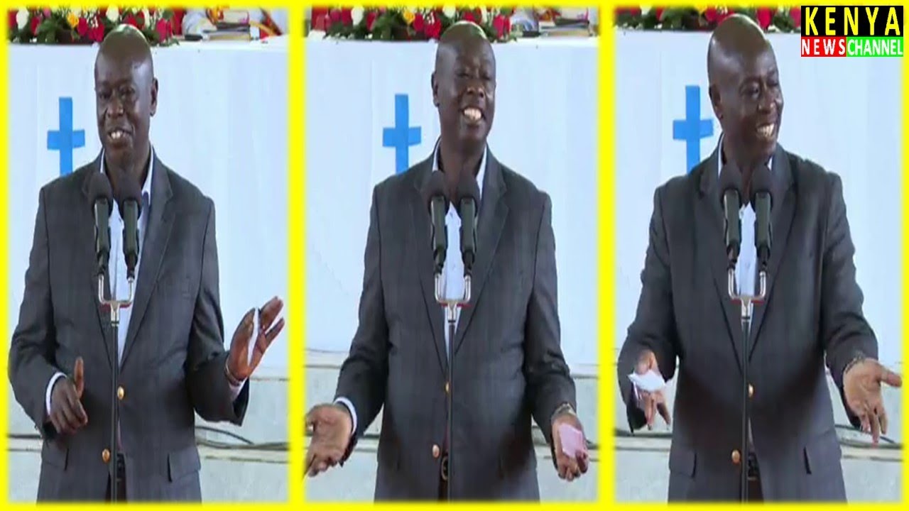 Gachagua funny speech today in Church at Meru 😂