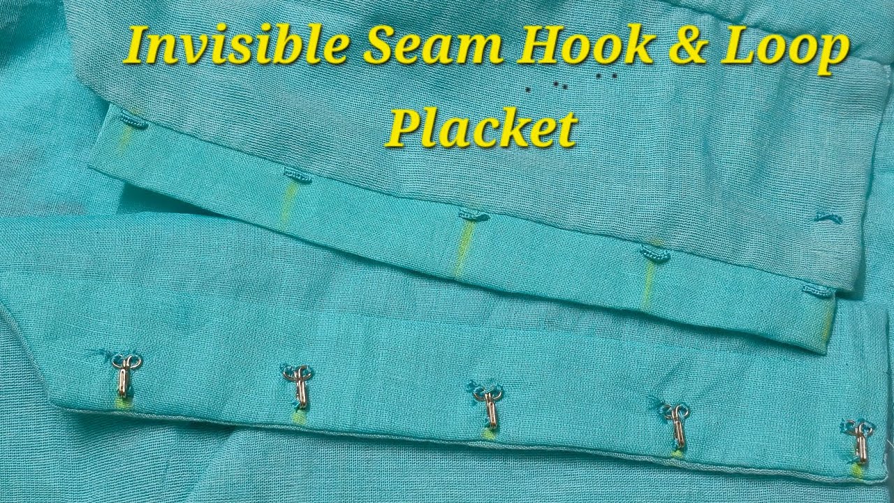 ✨ Invisible Seam Hook & Loop Placket Making ✨