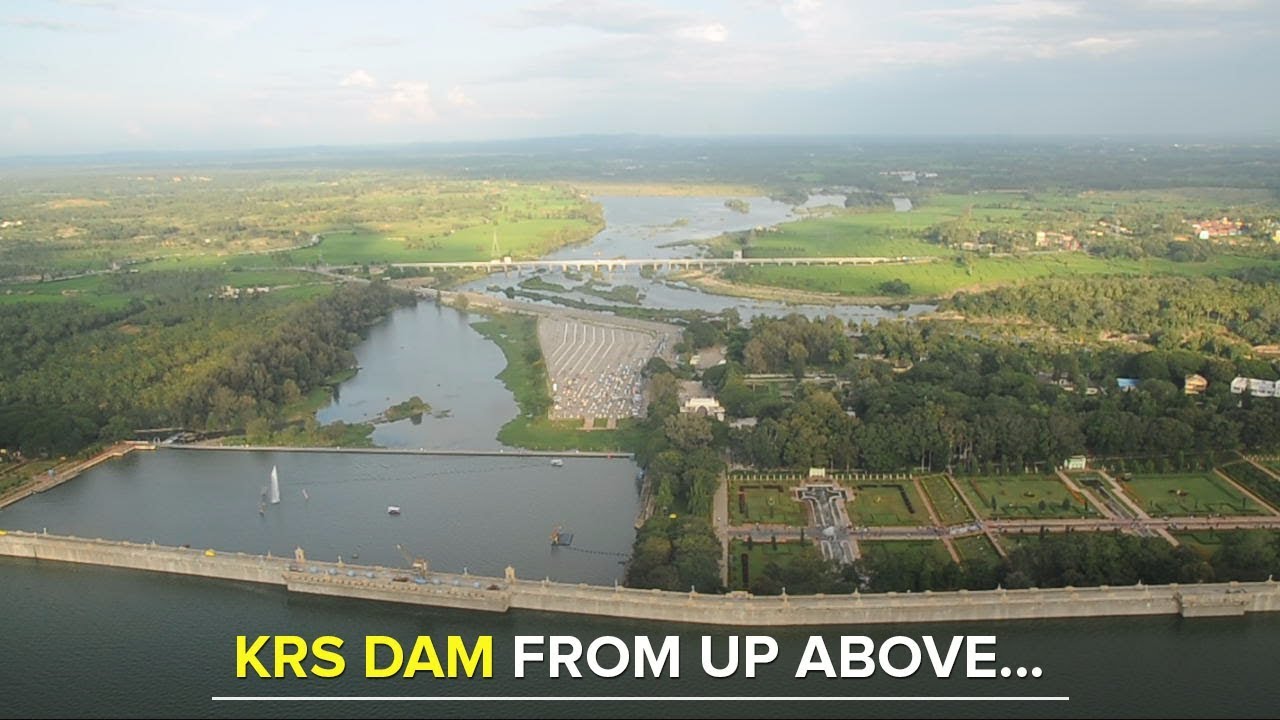 KRS Dam: This is how our lifeline looks from up above.