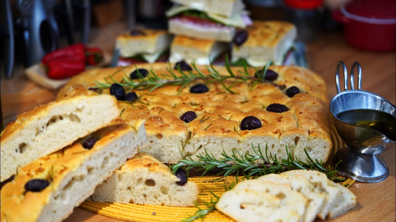 Фокачча с оливками домашнего приготовления: Секрет итальянского вкуса у вас дома!