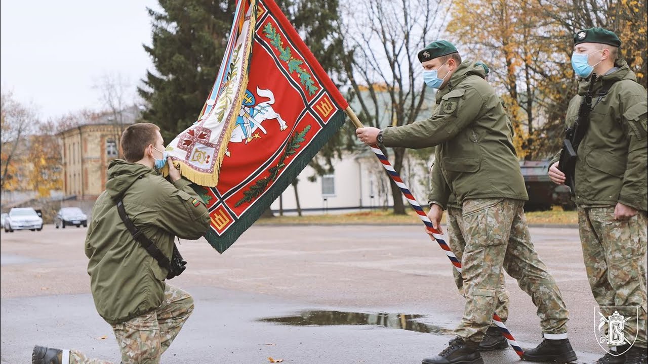 Šauktinių karių priesaika Birutės ulonų batalione