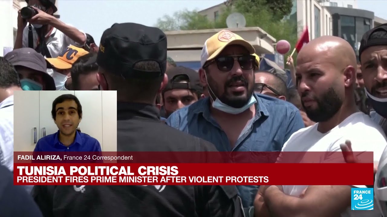Tunisian president sacks PM, suspends parliament after violent protests &bull; FRANCE 24 English