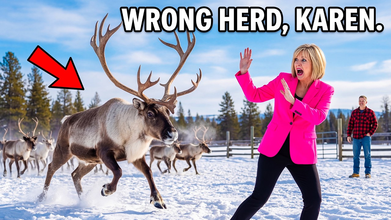 HOA Karen Tried to Control My Reindeer Herd — Then Bull Charged & She Screamed in Terror!