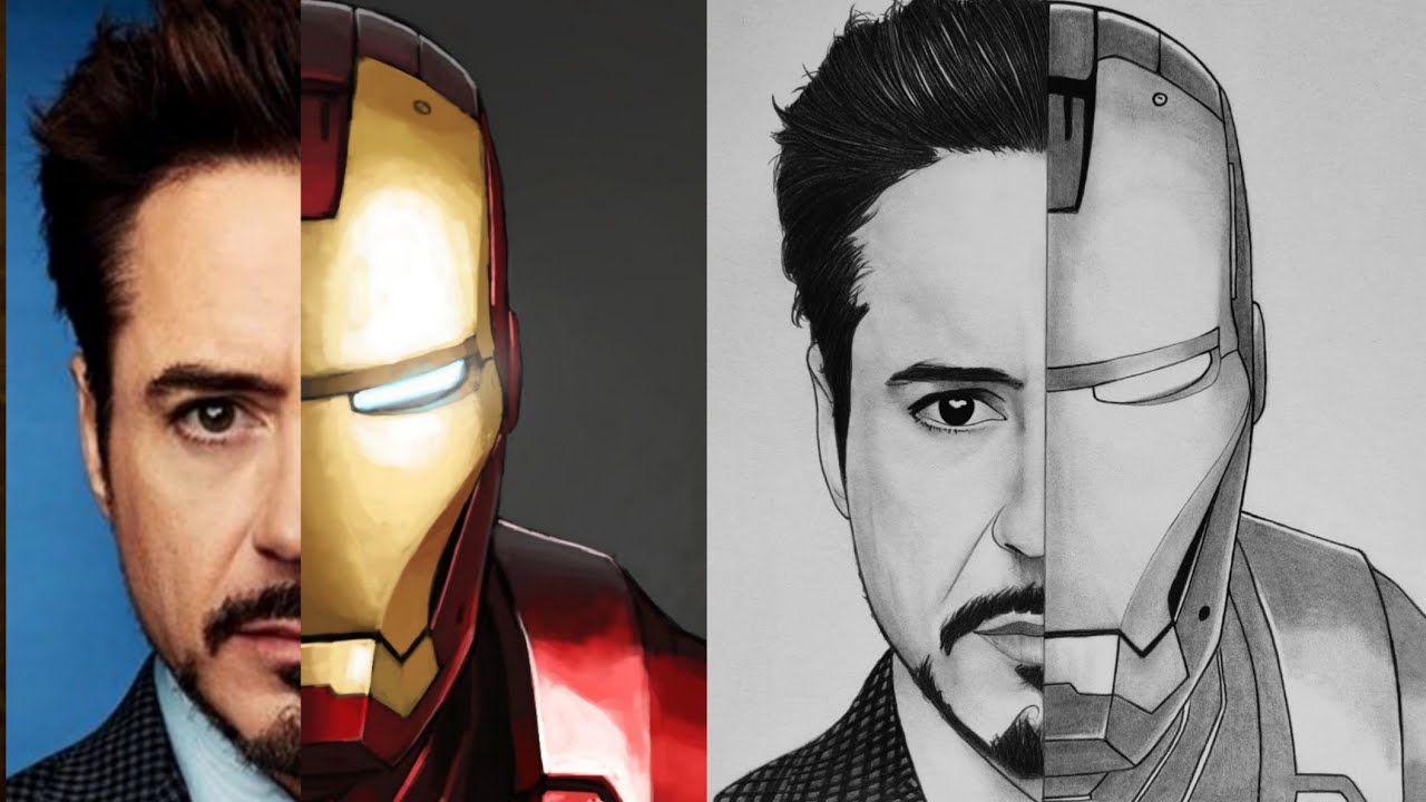 How to draw Iron man - Tony Stark | The Avengers | Step by step Drawing Tutorial | YouCanDraw