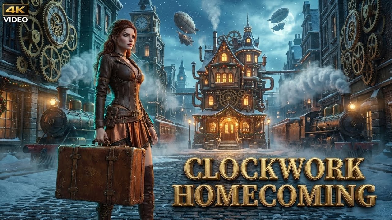 The Clockwork Homecoming | Steampunk Christmas | Ai Short Film