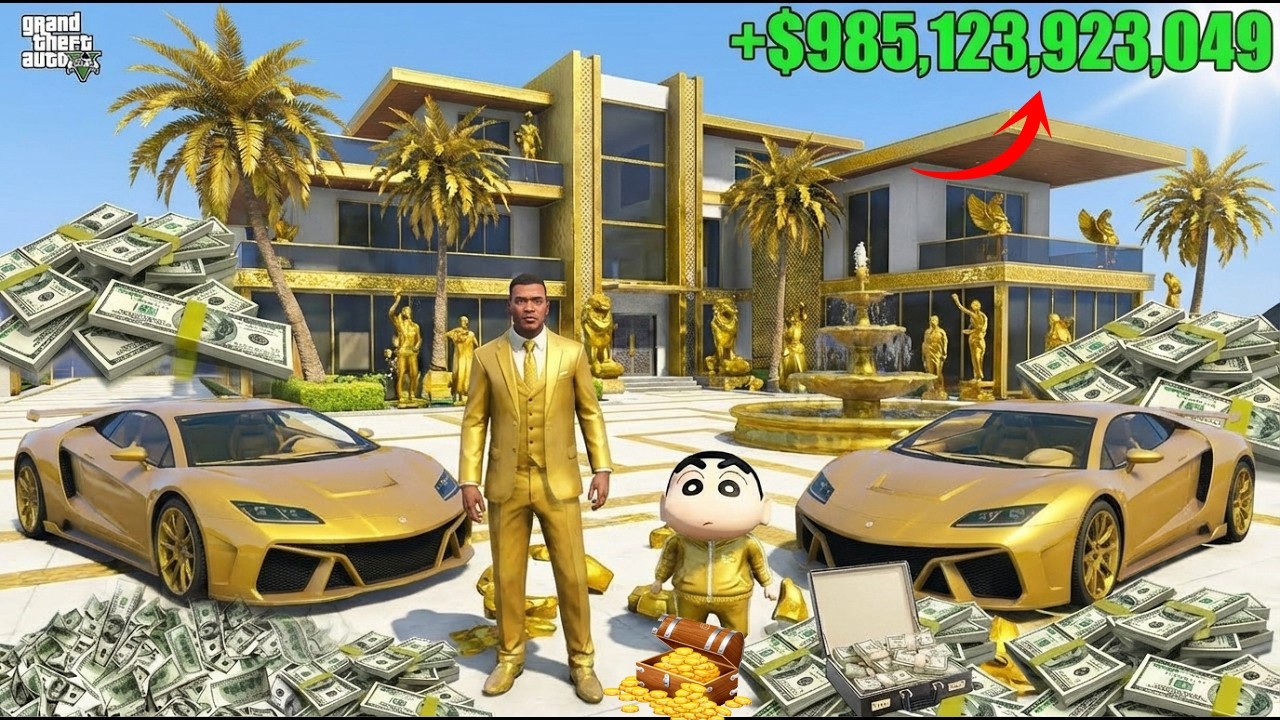 Franklin & Shinchan Search For The Most Secret Base Ever in GTA 5 ! || SHINCHAN GTA 5 VIDEO