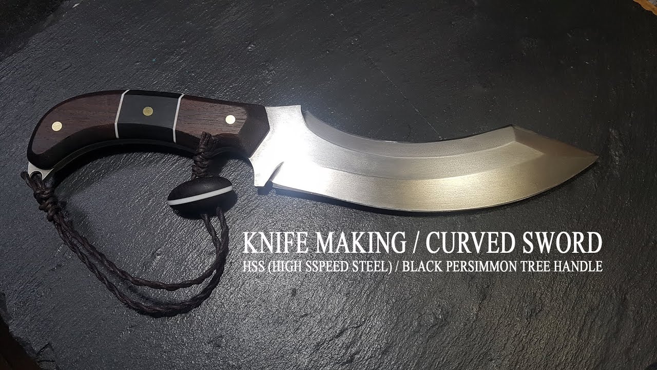 KNIFE MAKING / CURVED SWORD 수제칼 만들기#53