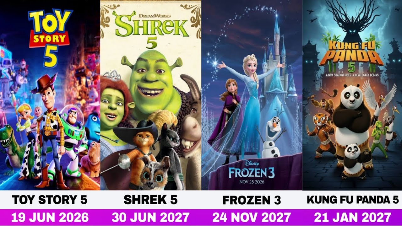 Complete List of Upcoming Animated Movie Sequels (2025–2036) 😱 | Full Comparison