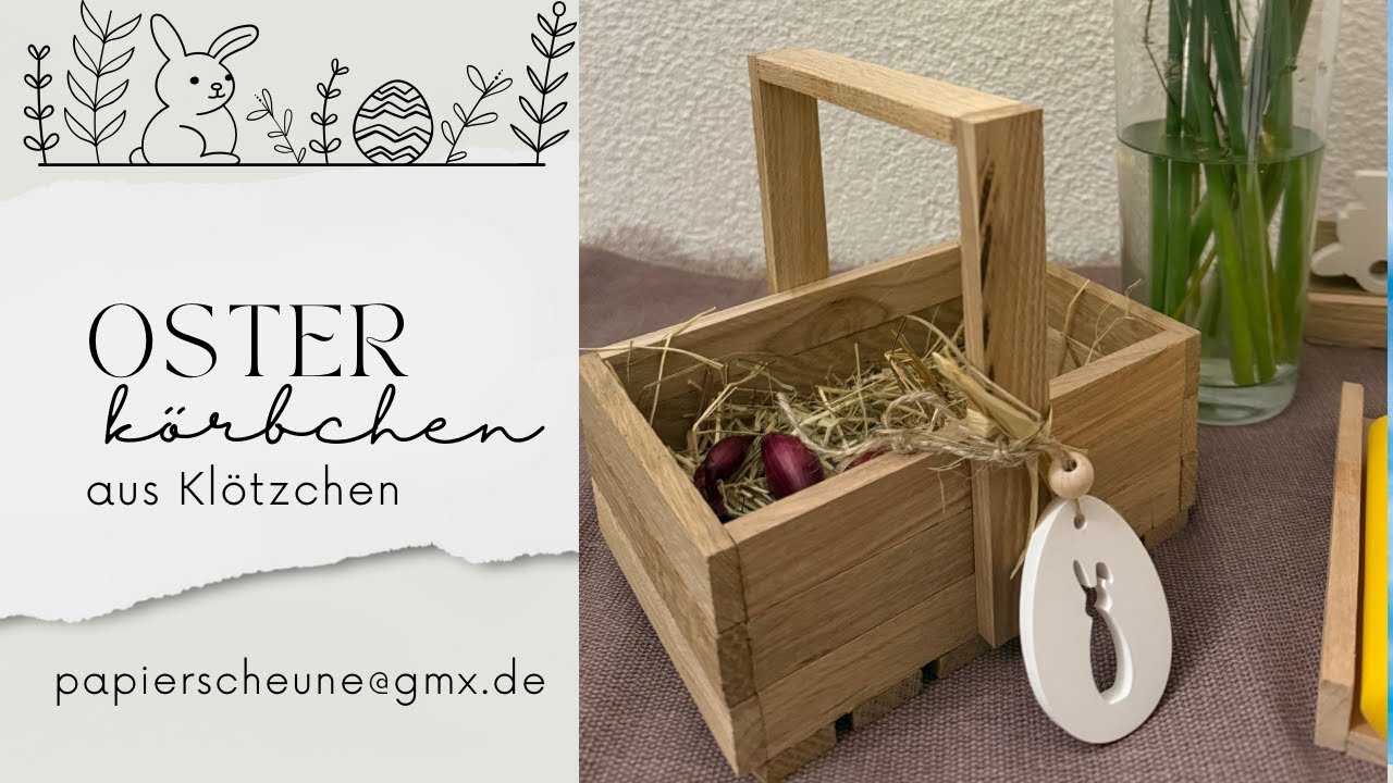 Osterkörbchen aus Klötzchen + 2 weitere Projekte zum zeigen 🫵 #bastelanleitung #diy #diyprojects