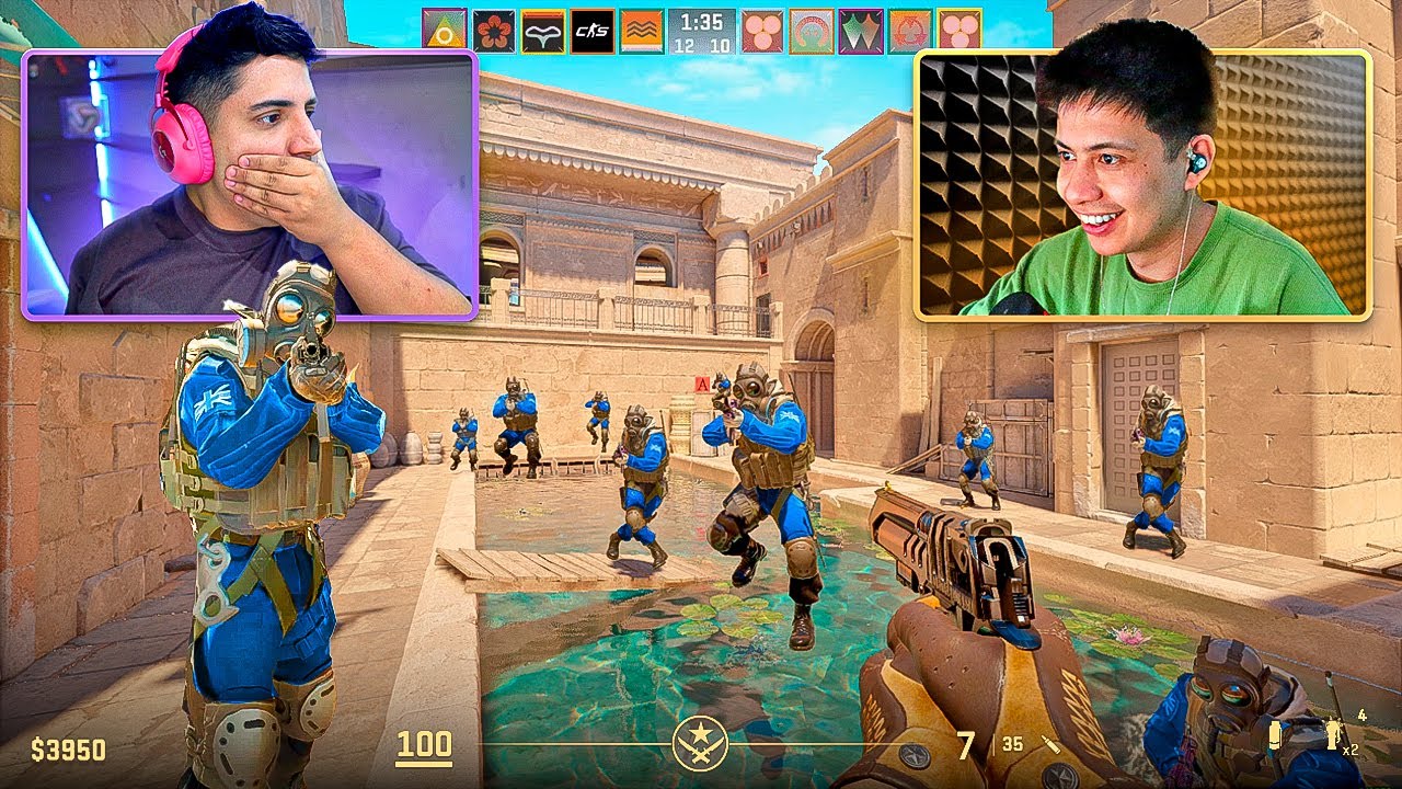 Parabéns, você conseguiu estragar tudo... EU e CACHORRO1337 vs 10 BOTS NO EXPERT NO CS 2!