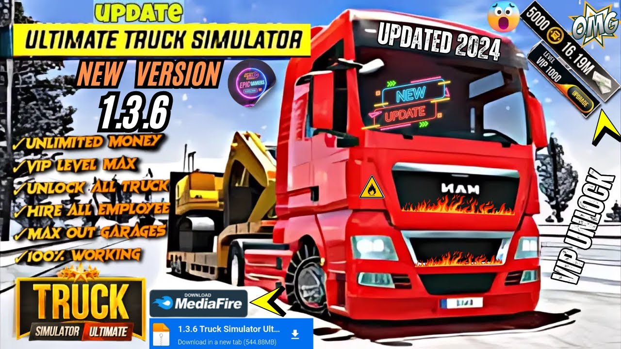 Truck Simulator Ultimate Mod Apk 1.3.6 - Unlock Unlimited Money And Gold (android)