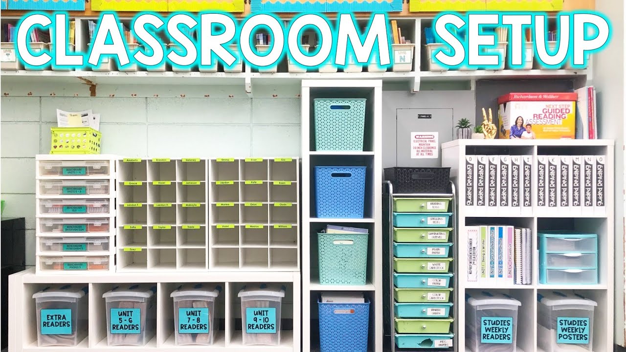 CLASSROOM SETUP - All the Organization!