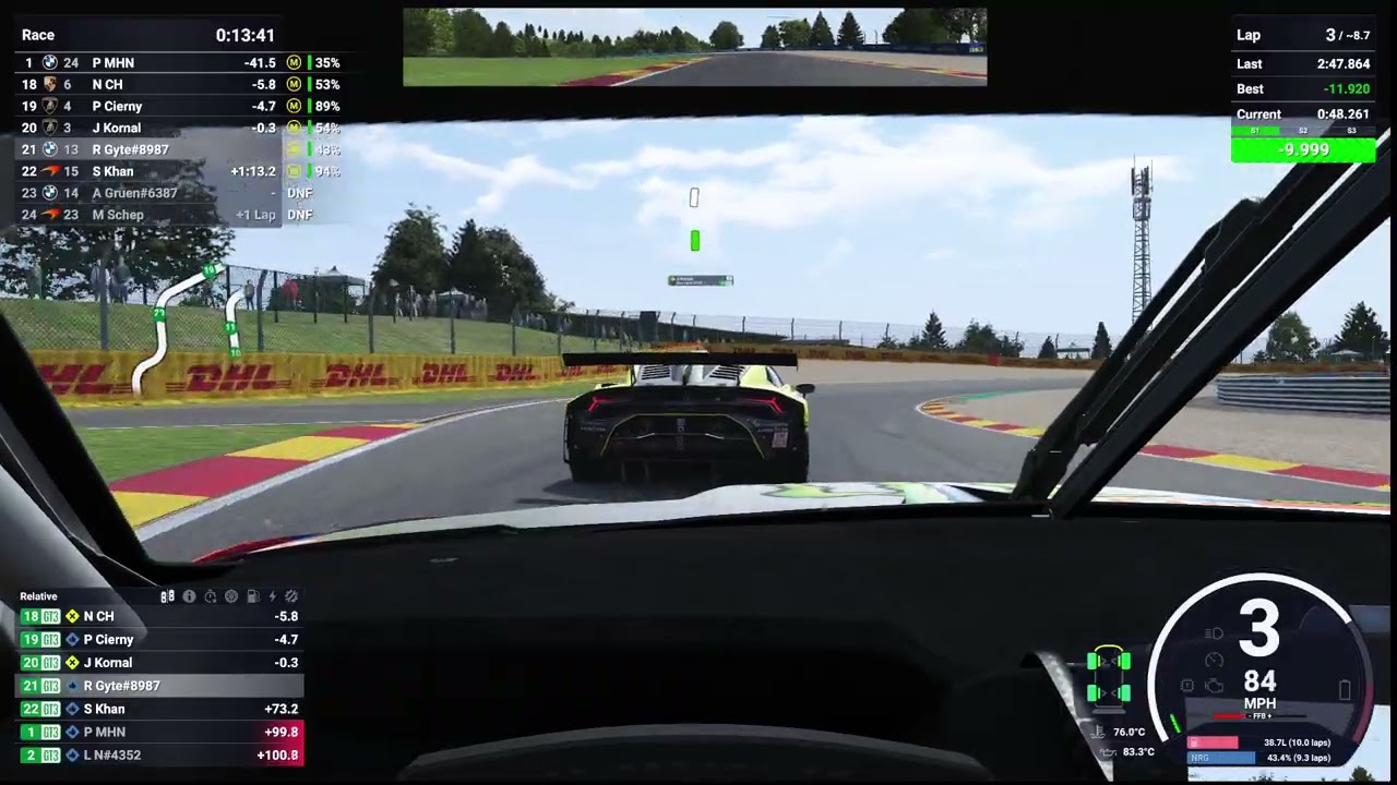 LMU - Incident packed Race @ Spa Daily - Enjoyable recovery drive back to 9th- BMW M4 LMGT3