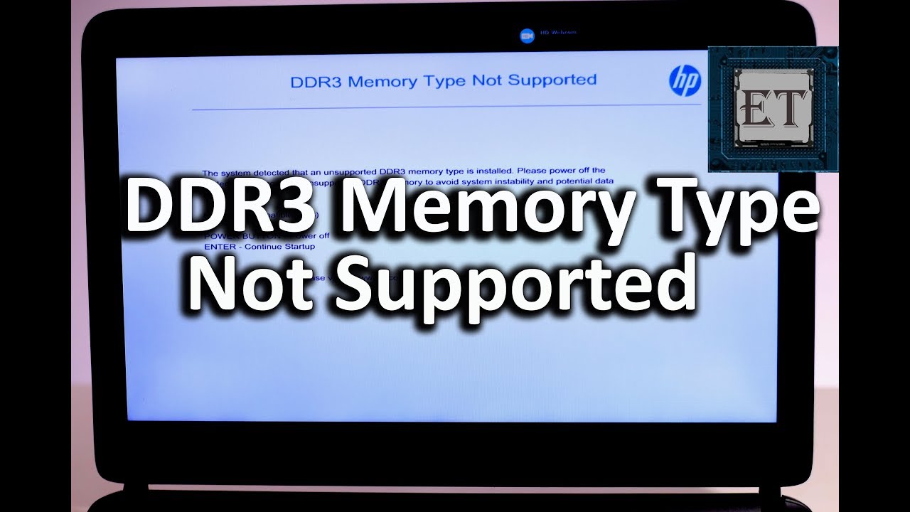 Тип памяти DDR3 не поддерживается