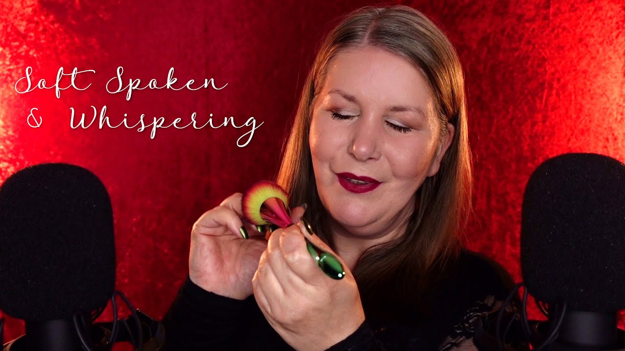 ASMR ♡ Lovley Face & Mic Brushing ♡ Tapping on Brushes ♡ Gentle Voice ASMR Deutsch