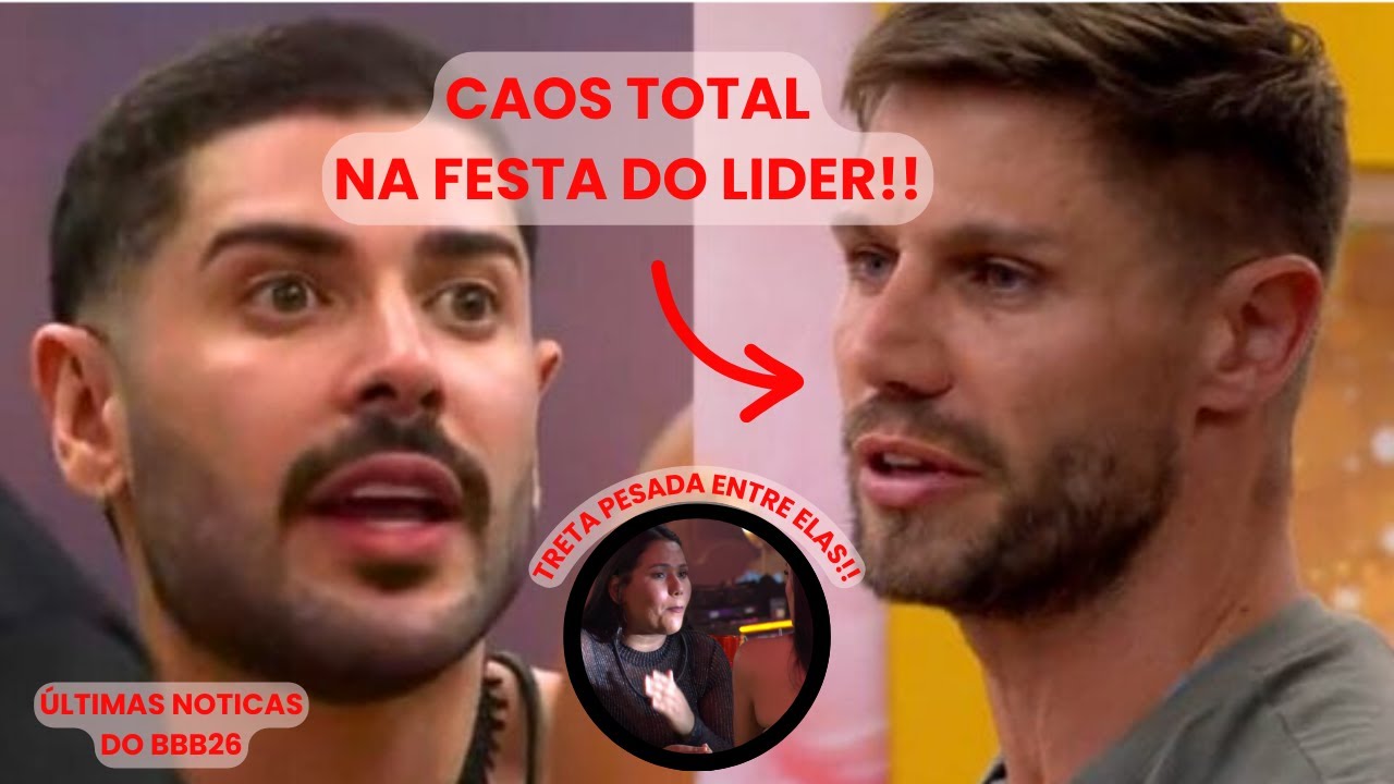 🚨BBB26: CAOS na festa do lider, TRETA pesada, JONAS E MARCELO passaram dos limites !!