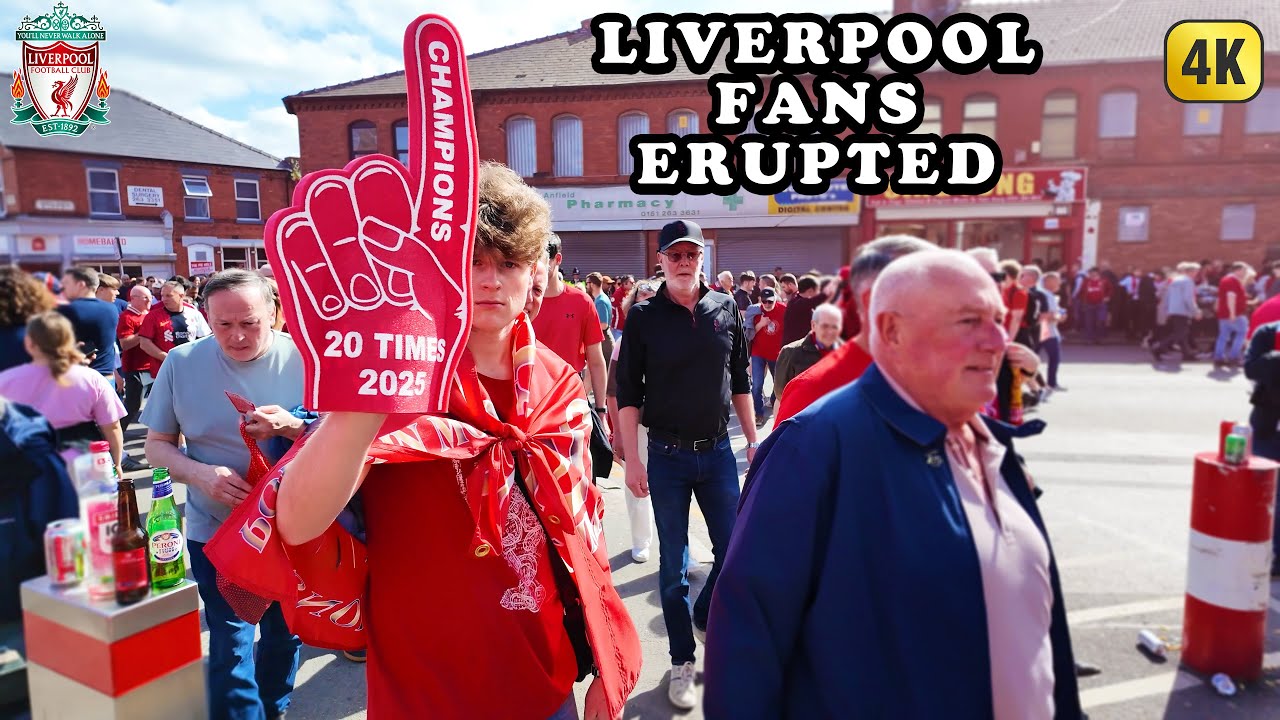 Feel the Roar: Anfield Stadium’s Epic Championship Atmosphere YNWA