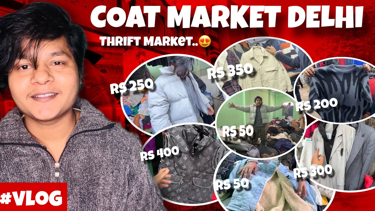 Boys winter Collection 2026 😱 | COAT MARKET DELHI JAMA MASJID 😱 | Thrift Market 🔥 | vlog