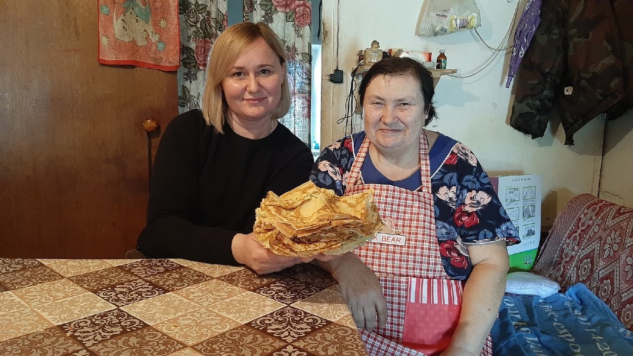 Тонкие Блинчики от бабушки!Каравайчики! Самый вкусный рецепт!