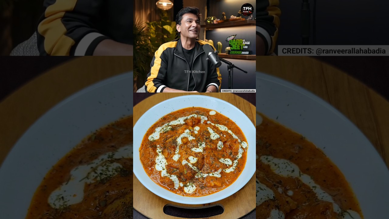 VIKAS KHANNA's special BUTTER CHICKEN Recipe 🍗🧈🔥 #shorts #vikaskhanna #food @ranveerallahbadia