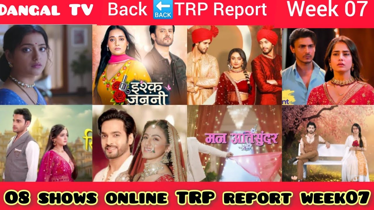Dangal TV online trp report week 07 || mann sundar mann ati sundar pati bhramachari rimjhim