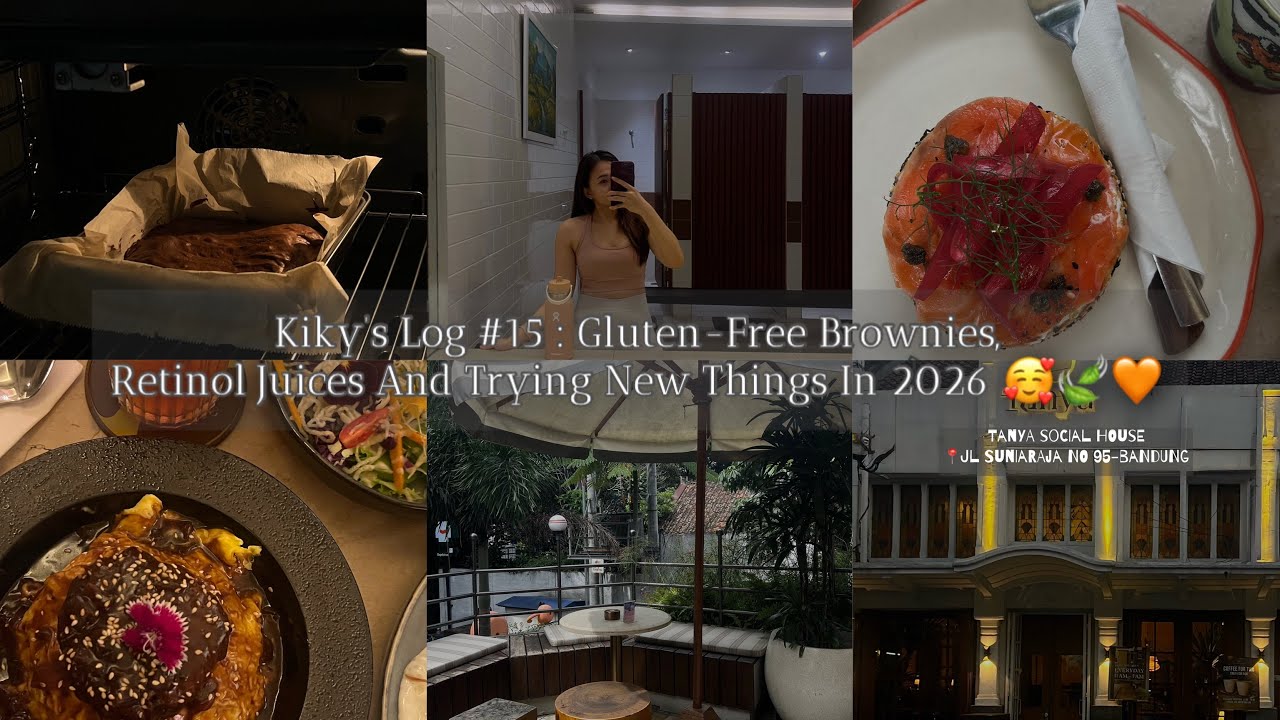 Kiky’s Log #15 : gluten free brownies, retinol juices and trying new things in 2026 🥰🍃🧡