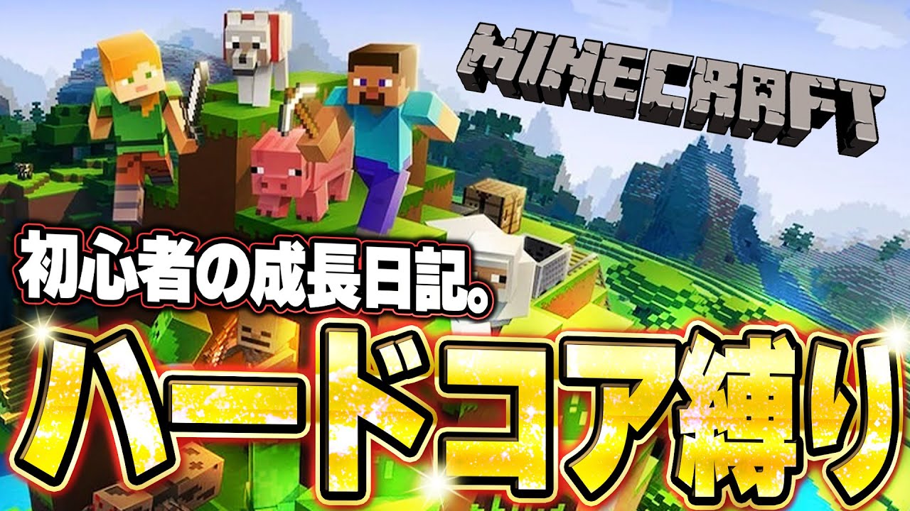 【マイクラ ハードコア縛り】初心者がエンダードラゴンを倒すまでの成長日記。