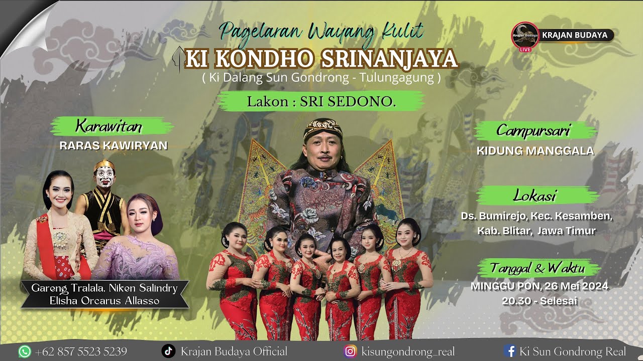 #live WAYANG KULIT KI SUN GONDRONG || BT : GARENG TRALALA, NIKEN SALINDRY & ELISHA O.A