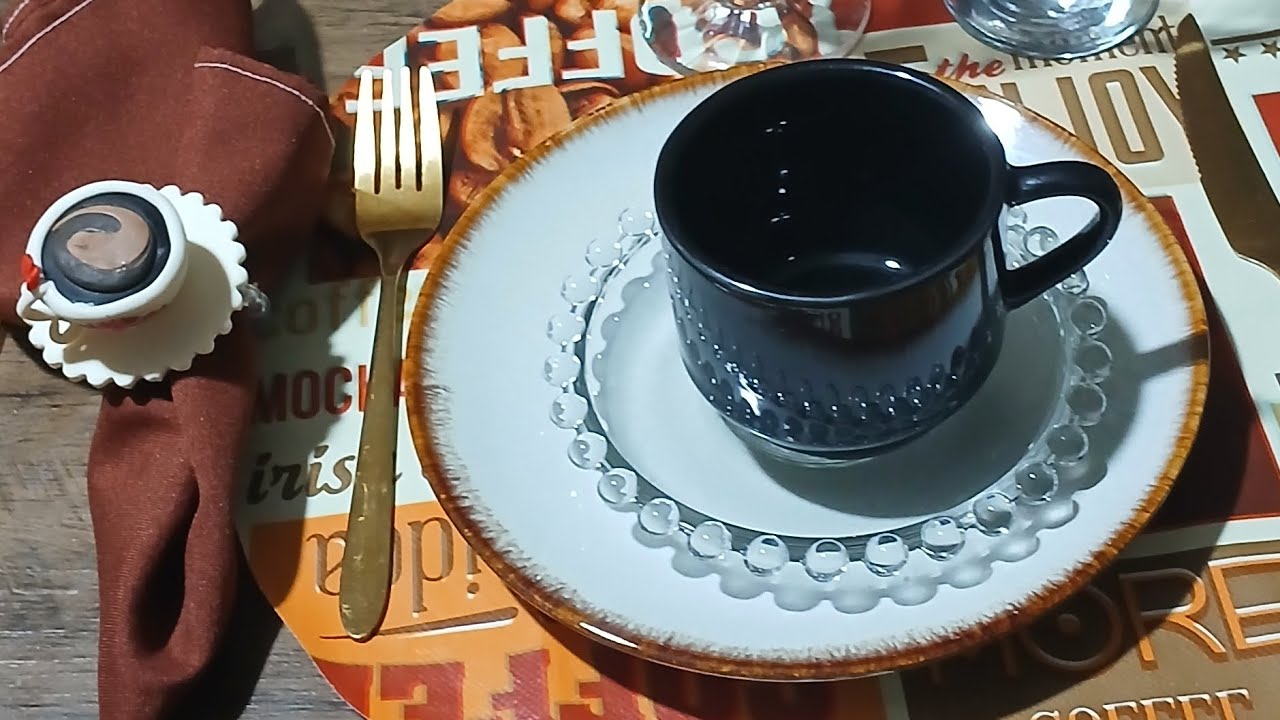 Mesa posta( bebidas  café)
