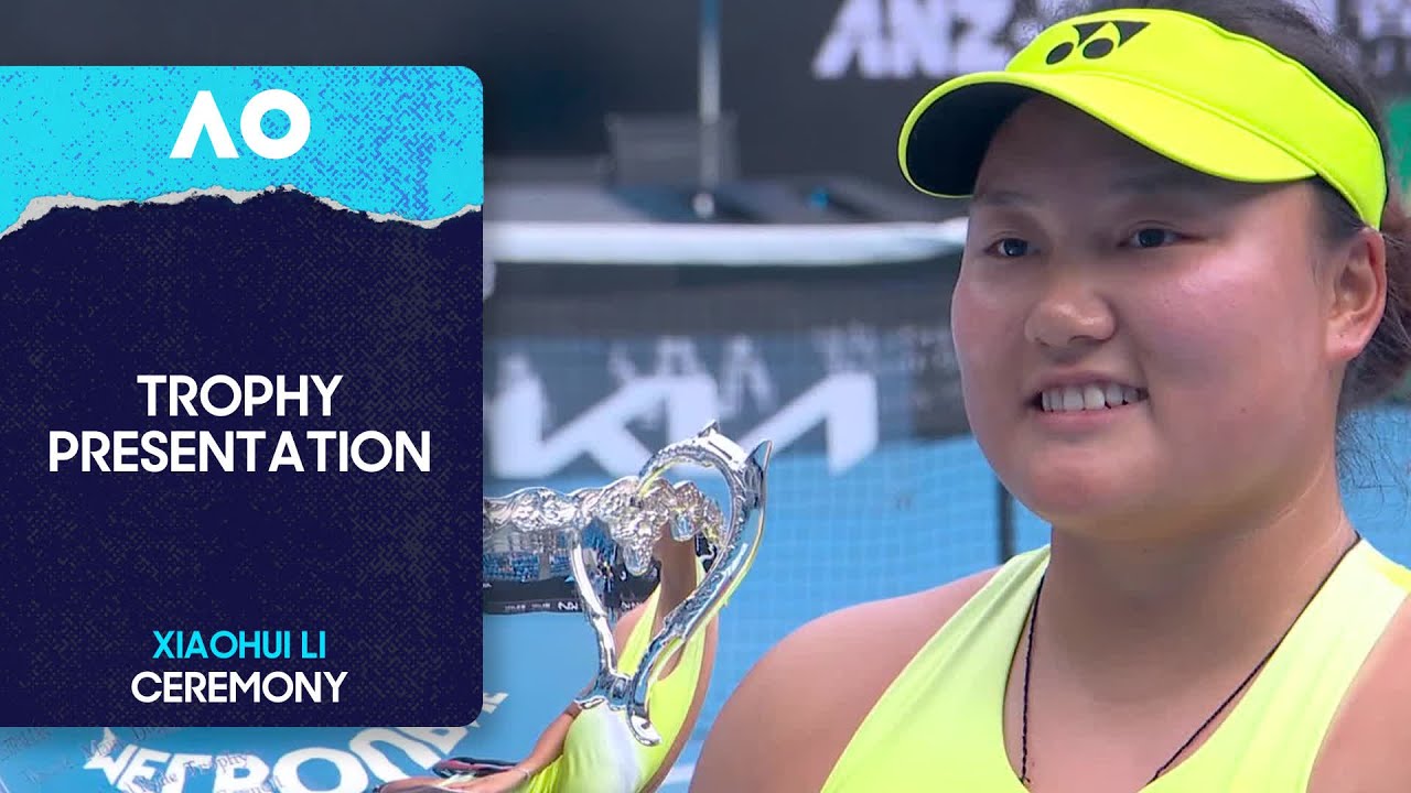 Womens' Wheelchair Singles Trophy Ceremony | Xiaohui Li v Diede De Groot | Australian Open 2026