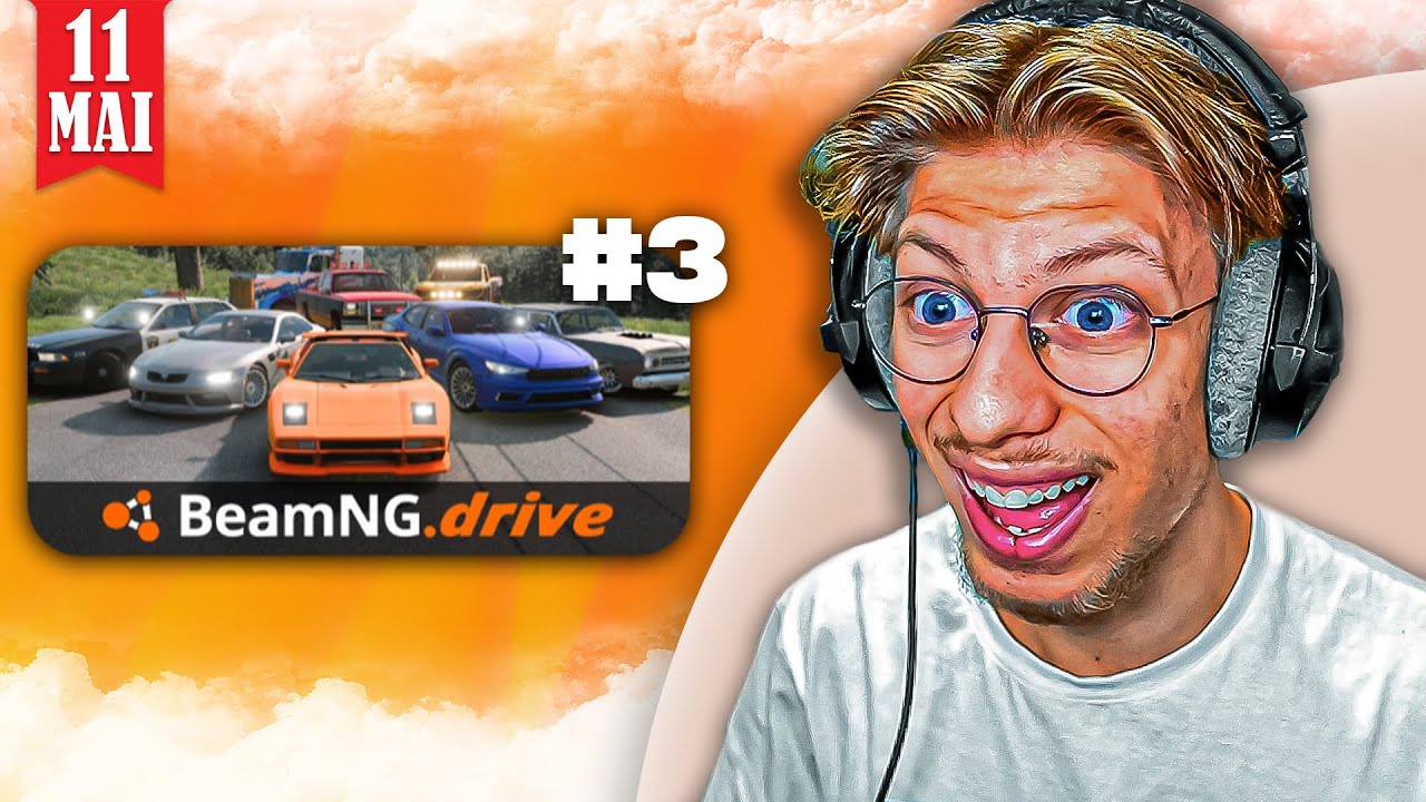 Je redeviens le PIRE CONDUCTEUR de VOITURES au MONDE ! (BeamNG #3) - Rediffusion StundZow du 11/05