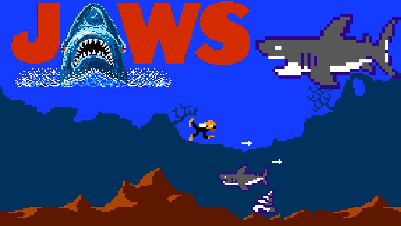 Jaws (NES, 1987) &ndash; Full Game Session 🦈🚤🤿