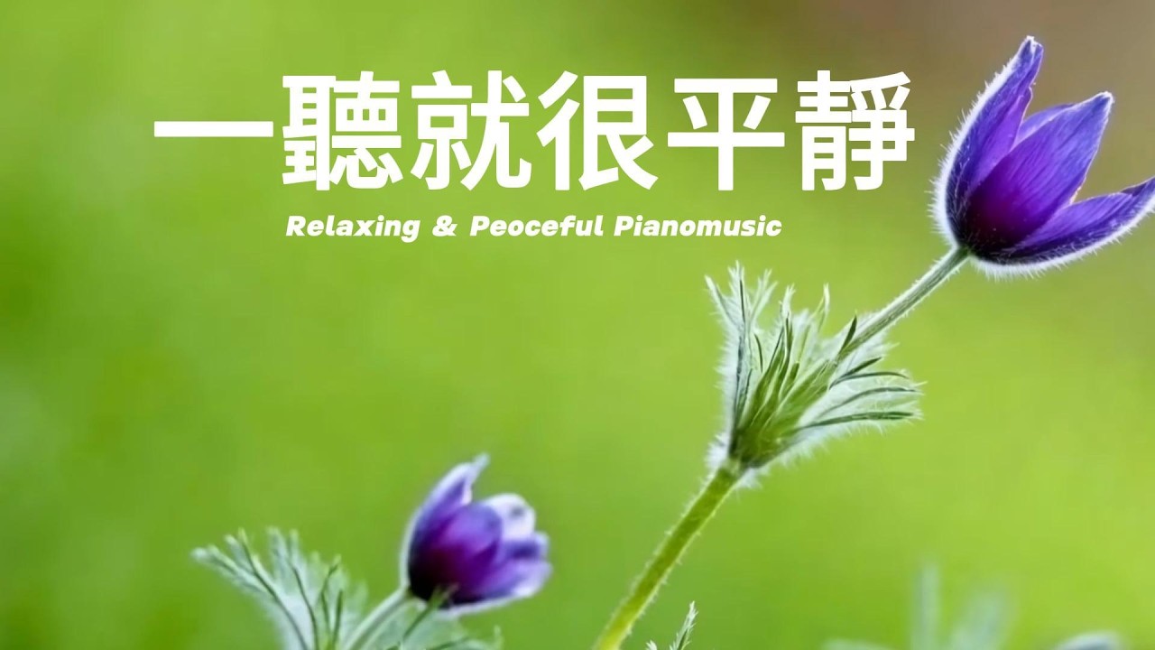 【舒緩鋼琴背景音樂】| 抚平紧张的神经 | 让每一次深呼吸，都带你回到当下的平和 | 助眠减压/深度放松/冥想/学习1小時無廣告