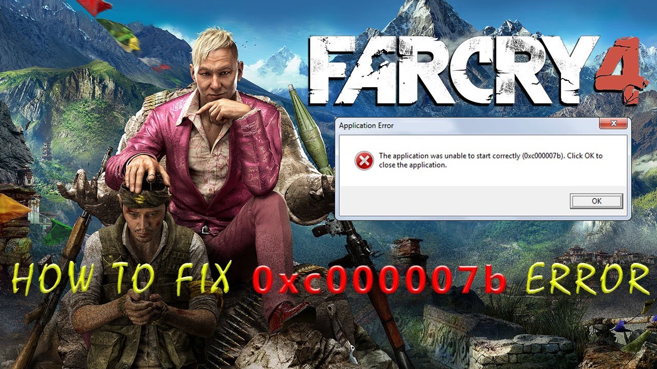 Farcry 4 0xc000007b error fixed |how to fix 0xc000007b error in farcry 4|100% working| (best method)